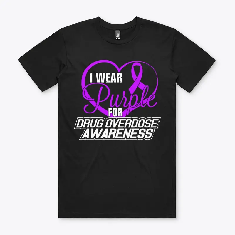 I Wear Purple For Drug Overdose