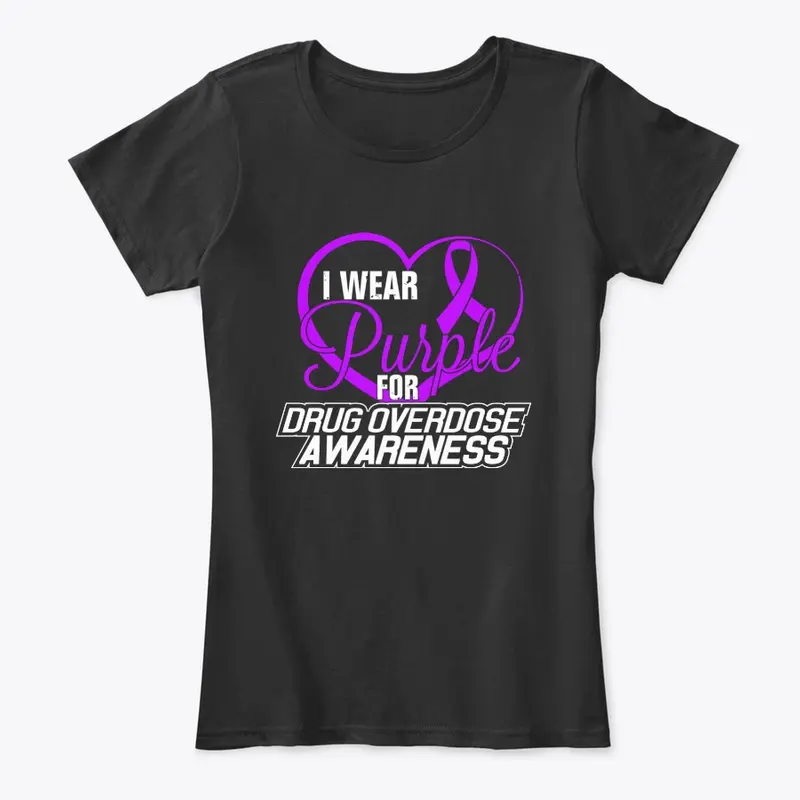 I Wear Purple For Drug Overdose